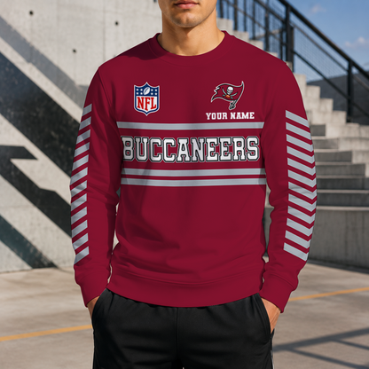 FINAL SALE - NEW CUSTOMIZED NFL10 TBB TAMPA BAY BUCCANEERS UNISEX SWEATSHIRT