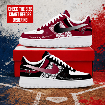 FLASH SALE - NEW CUSTOMIZED NFL10 TBB TAMPA BAY BUCCANEERS AF1 SHOES