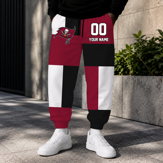 VIRAL EDITION - NEW CUSTOMIZED NFL10 TBB TAMPA BAY BUCCANEERS SWEATPANTS