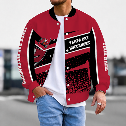 FLASH SALE - NEW CUSTOMIZED NFL10 TBB TAMPA BAY BUCCANEERS SATIN VARSITY & BASEBALL JACKET