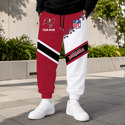 FLASH SALE - NEW CUSTOMIZED NFL10 TBB TAMPA BAY BUCCANEERS SWEATPANTS