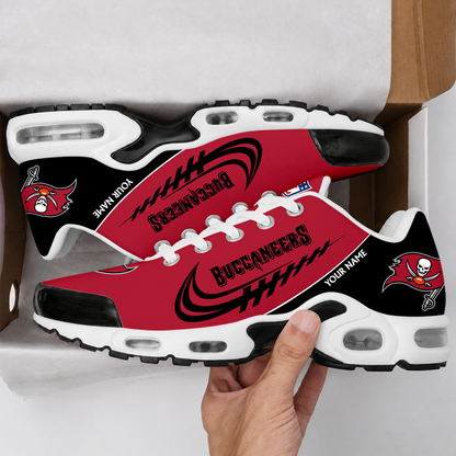 FLASH SALE - NEW CUSTOMIZED NFL10 TBB TAMPA BAY BUCCANEERS AIR MAX PLUS SNEAKERS