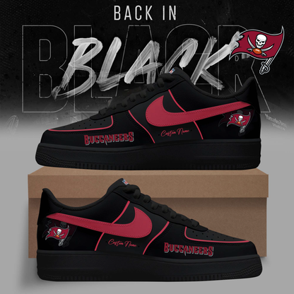 FINAL SALE - NEW CUSTOMIZED NFL10 TBB TAMPA BAY BUCCANEERS AF1 SNEAKERS