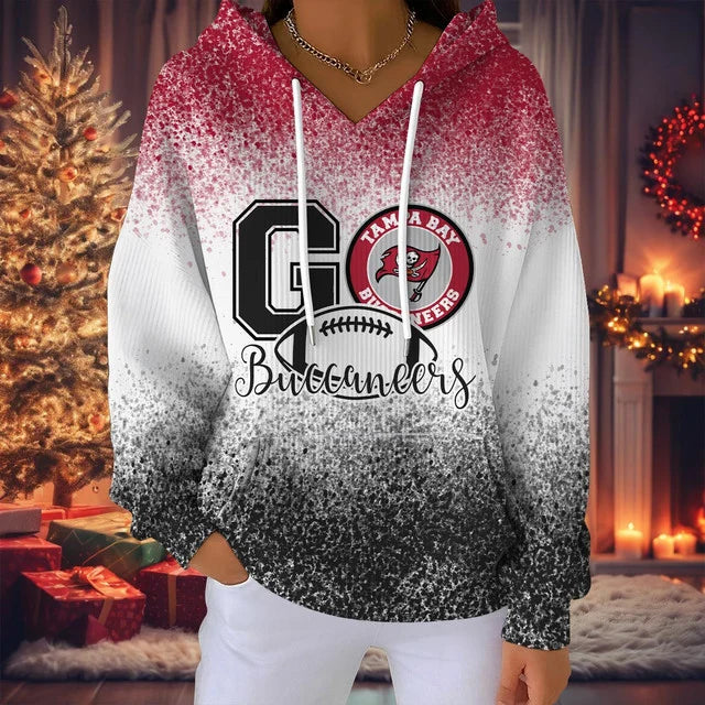 SPECIAL EDITION - NEW CUSTOMIZED NFL10 TBB TAMPA BAY BUCCANEERS RIBBED HOODIE & SWEATSHIRT
