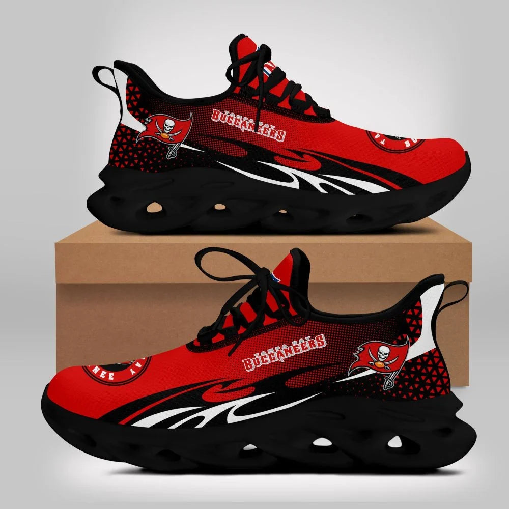VIRAL EDITION - NEW CUSTOMIZED NFL10 TBB TAMPA BAY BUCCANEERS UNISEX MAX SOUL SHOES