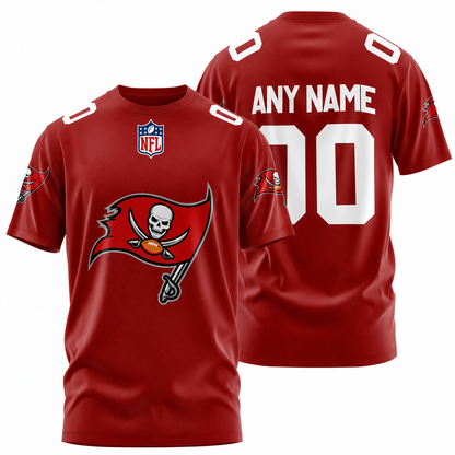 FINAL SALE - NEW CUSTOMIZED NFL10 TBB TAMPA BAY BUCCANEERS T-SHIRT, POLO SHIRT, ZIP POLO SHIRT, SWEATSHIRT, HOODIE & ZIP HOODIE