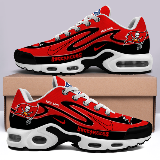 FINAL SALE - NEW CUSTOMIZED NFL10 TBB TAMPA BAY BUCCANEERS AIR MAX PLUS SNEAKERS