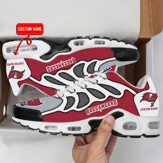 HOT DEAL - NEW CUSTOMIZED NFL10 TBB TAMPA BAY BUCCANEERS AIR MAX PLUS SNEAKERS
