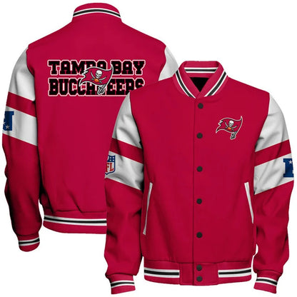 VIRAL EDITION - NEW CUSTOMIZED NFL10 TBB TAMPA BAY BUCCANEERS SATIN VARSITY & BASEBALL JACKET