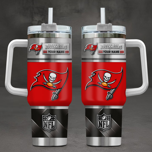 FINAL SALE - NEW CUSTOMIZED NFL10 TBB TAMPA BAY BUCCANEERS TUMBLER CUP