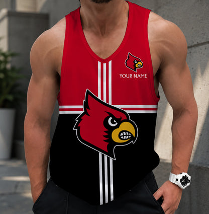 VIRAL EDITION - NEW CUSTOMIZED NCAA FBS10 ULC LOUISVILLE CARDINALS UNISEX TANK TOP