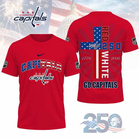 FINAL SALE - NEW CUSTOMIZED NHL10 WCP WASHINGTON CAPITALS T-SHIRT, POLO SHIRT, ZIP POLO SHIRT, SWEATSHIRT, HOODIE & ZIP HOODIE