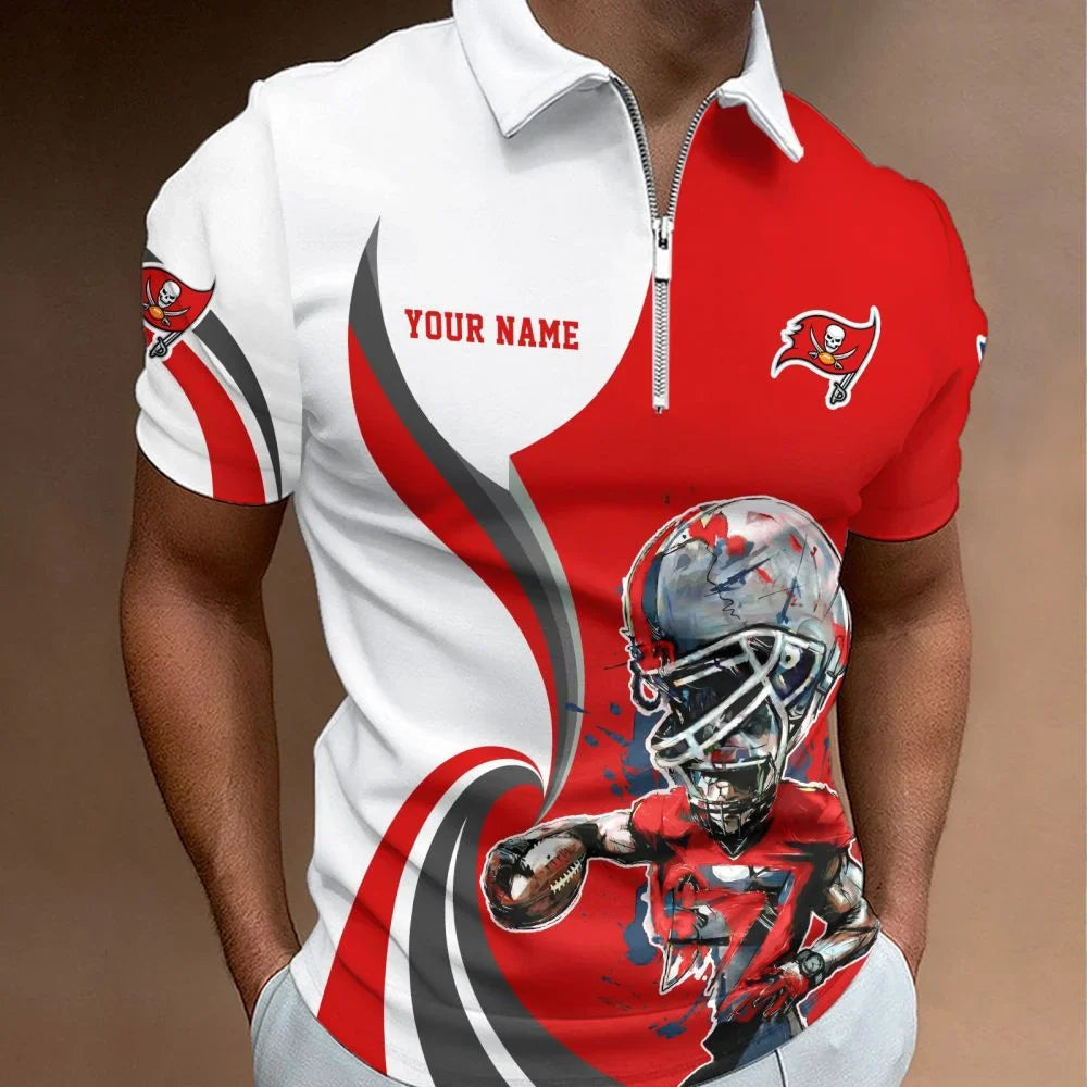 SPECIAL EDITION - NEW CUSTOMIZED NFL10 TBB TAMPA BAY BUCCANEERS T-SHIRT, POLO SHIRT, ZIP POLO SHIRT, SWEATSHIRT, HOODIE & ZIP HOODIE