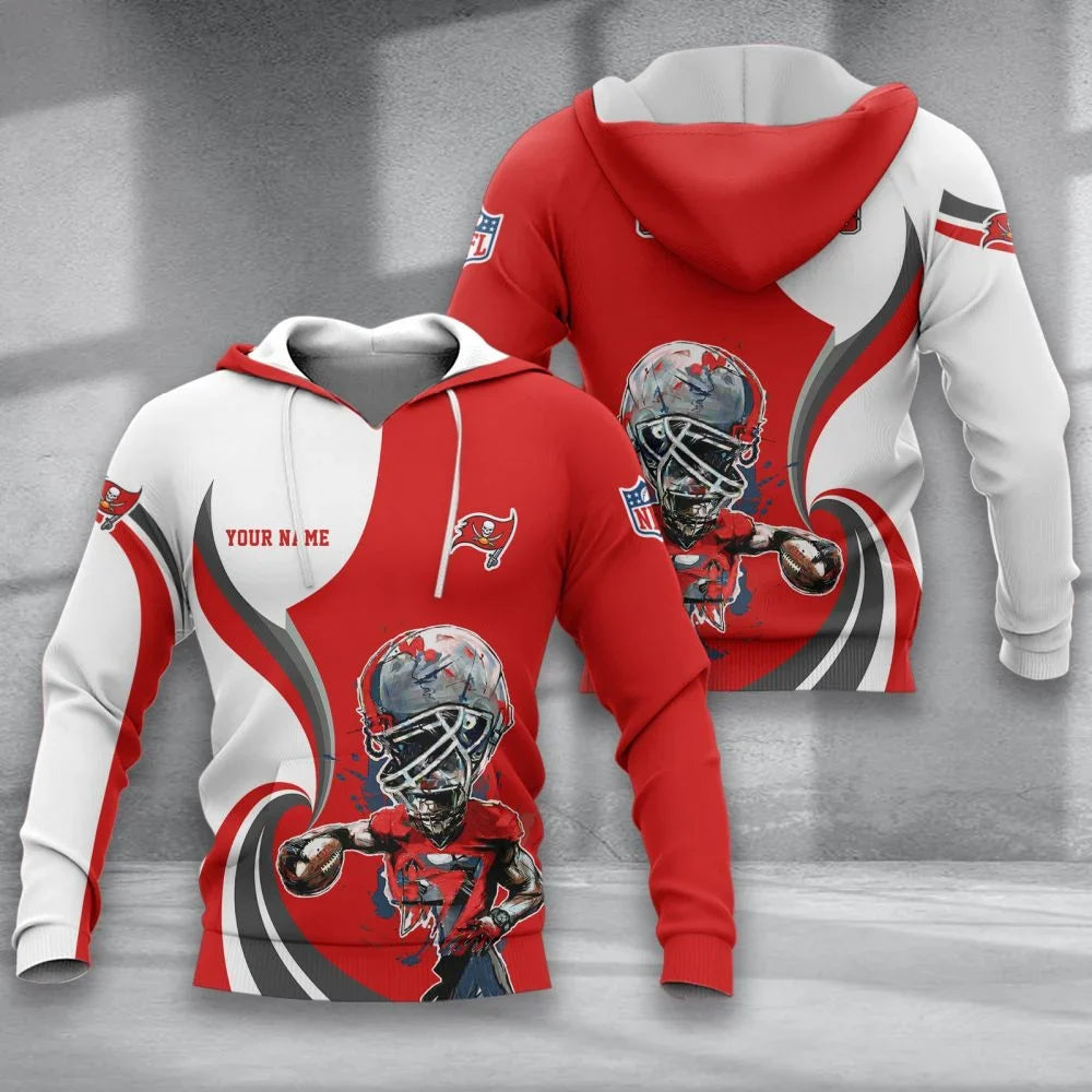 SPECIAL EDITION - NEW CUSTOMIZED NFL10 TBB TAMPA BAY BUCCANEERS T-SHIRT, POLO SHIRT, ZIP POLO SHIRT, SWEATSHIRT, HOODIE & ZIP HOODIE
