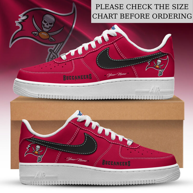 FLASH SALE - NEW CUSTOMIZED NFL10 TBB TAMPA BAY BUCCANEERS AF1 SHOES