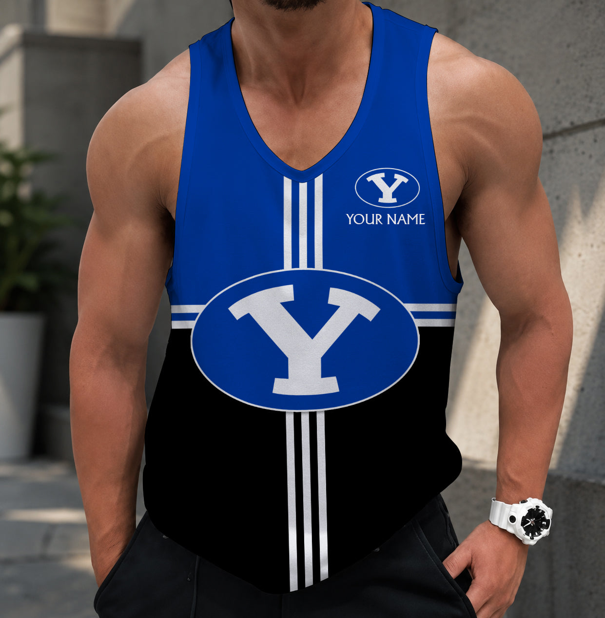 VIRAL EDITION - NEW CUSTOMIZED NCAA FBS11 BYU BYU COUGARS UNISEX TANK TOP