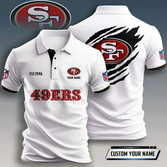 FLASH SALE - NEW CUSTOMIZED NFL11 SF49 SAN FRANCISCO 49ERS T-SHIRT, POLO SHIRT, ZIP POLO SHIRT, HOODIE, ZIP HOODIE & SWEATSHIRT