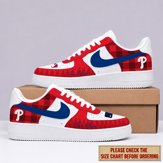 VIRAL EDITION - NEW CUSTOMIZED MLB11 PPS PHILADELPHIA PHILLIES AF1 SHOES