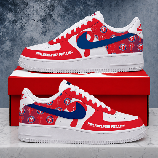 VIRAL EDITION - NEW CUSTOMIZED MLB11 PPS PHILADELPHIA PHILLIES AF1 SHOES