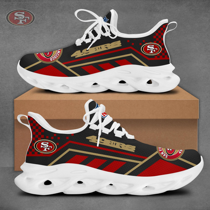 LIMITED EDITION - NEW CUSTOMIZED NFL11 SF49 SAN FRANCISCO 49ERS MAX SOUL SHOES