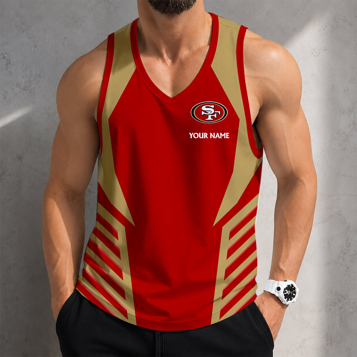 LIMITED EDITION - NEW CUSTOMIZED NFL11 SF49 SAN FRANCISCO 49ERS TANK TOP