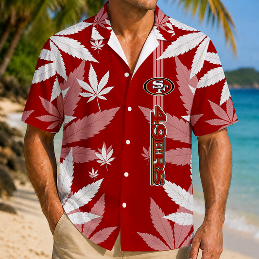 FINAL SALE - NEW CUSTOMIZED NFL11 SF49 SAN FRANCISCO 49ERS UNISEX HAWAIIAN SHIRT