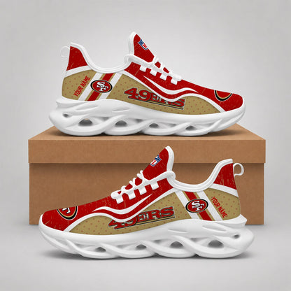 LIMITED EDITION - NEW CUSTOMIZED NFL11 SF49 SAN FRANCISCO 49ERS MAX SOUL SHOES