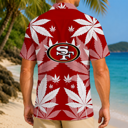 FINAL SALE - NEW CUSTOMIZED NFL11 SF49 SAN FRANCISCO 49ERS UNISEX HAWAIIAN SHIRT