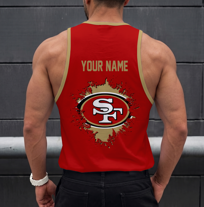 LIMITED EDITION - NEW CUSTOMIZED NFL11 SF49 SAN FRANCISCO 49ERS UNISEX TANK TOP