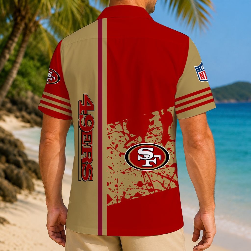 FINAL SALE - NEW CUSTOMIZED NFL11 SF49 SAN FRANCISCO 49ERS UNISEX HAWAIIAN SHIRT
