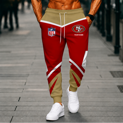 FINAL SALE - NEW CUSTOMIZED NFL11 SF49 SAN FRANCISCO 49ERS SWEATPANTS
