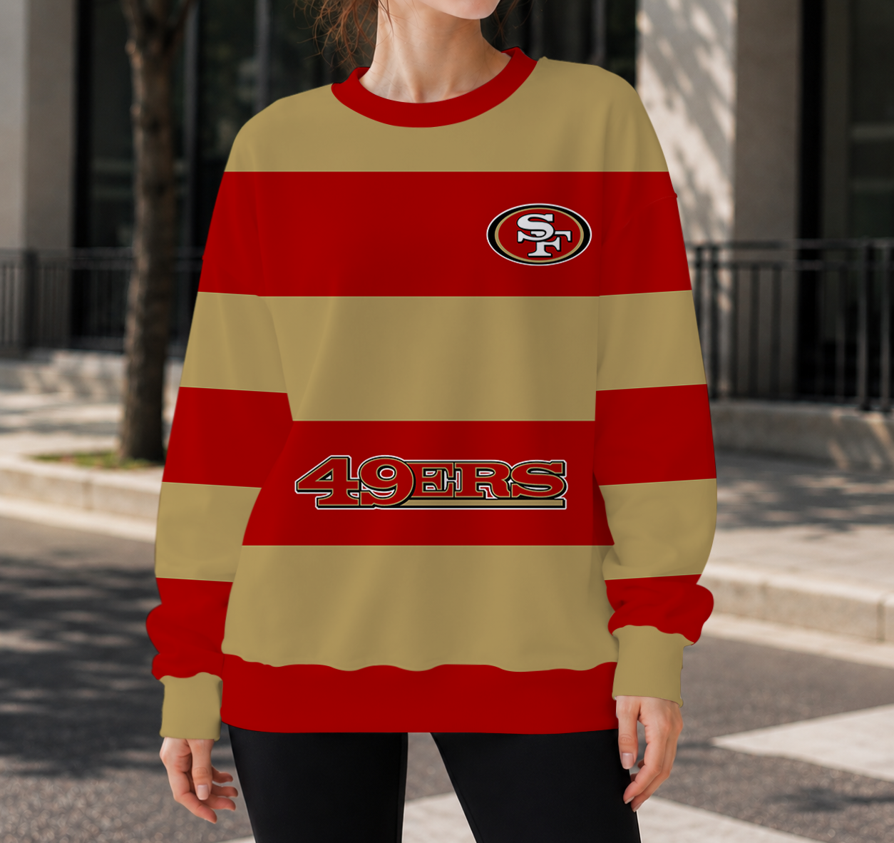 HOT DEAL- NEW CUSTOMIZED NFL11 SF49 SAN FRANCISCO 49ERS UNISEX SWEATSHIRT