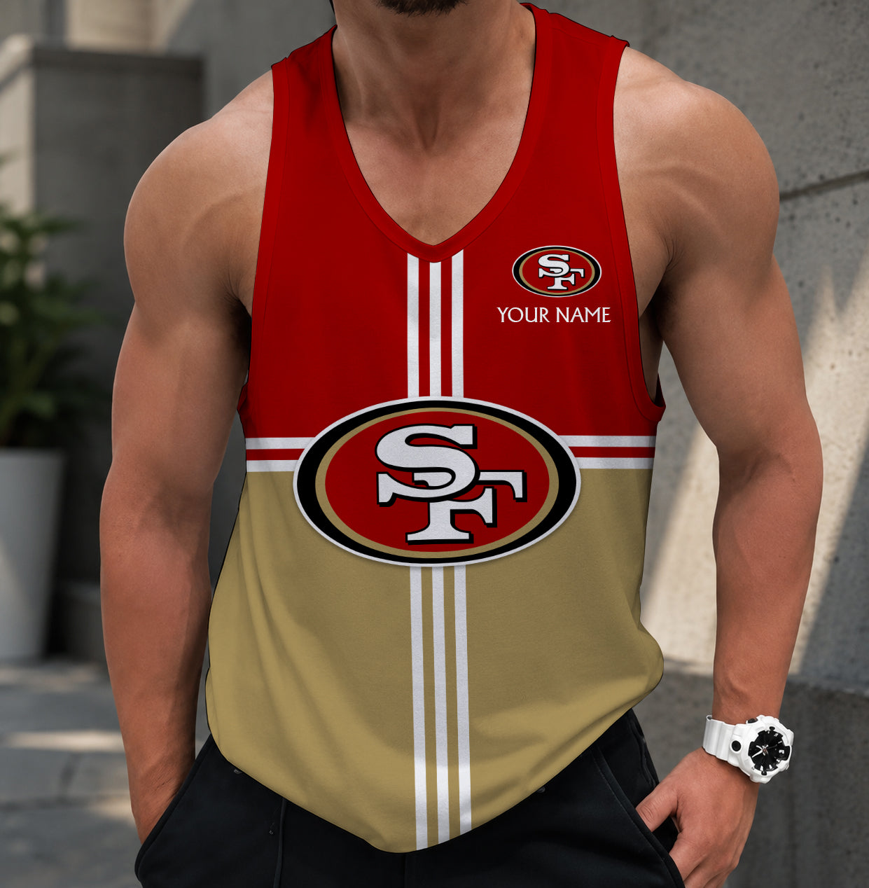 LIMITED EDITION - NEW CUSTOMIZED NFL11 SF49 SAN FRANCISCO 49ERS TANK TOP