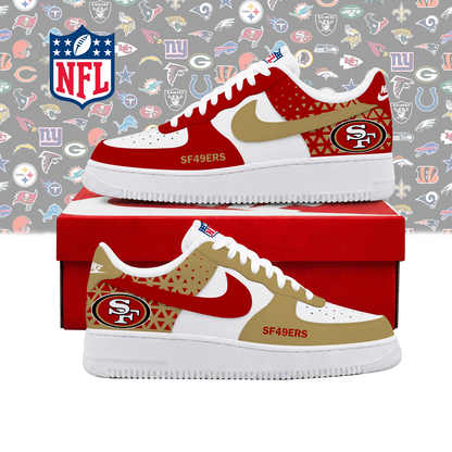 SPECIAL EDITION - NEW CUSTOMIZED NFL11 SF49 SAN FRANCISCO 49ERS AF1 SHOES