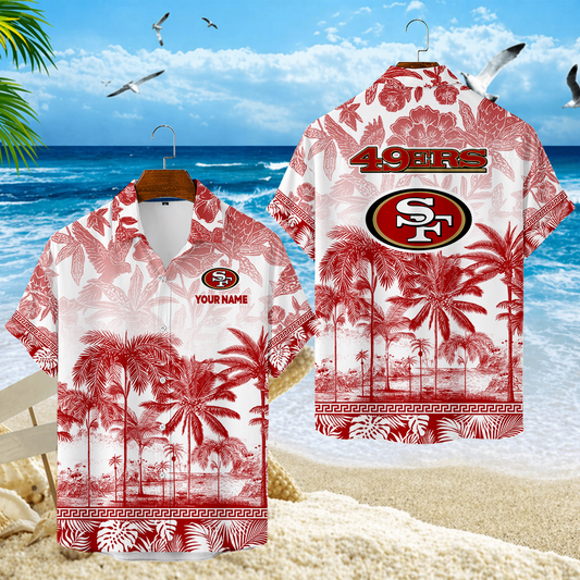LIMITED EDITION - NEW CUSTOMIZED NFL11 SF49 SAN FRANCISCO 49ERS UNISEX HAWAIIAN SHIRT