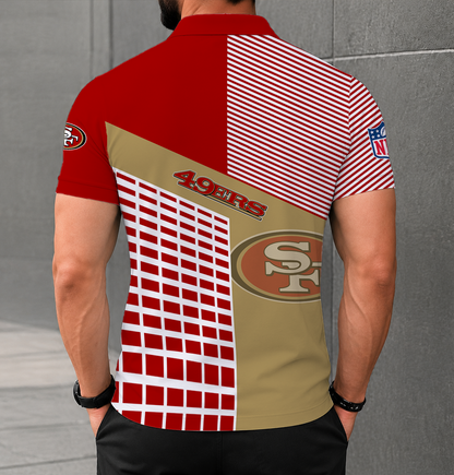 FINAL SALE - NEW CUSTOMIZED NFL11 SF49 SAN FRANCISCO 49ERS POLO SHIRT
