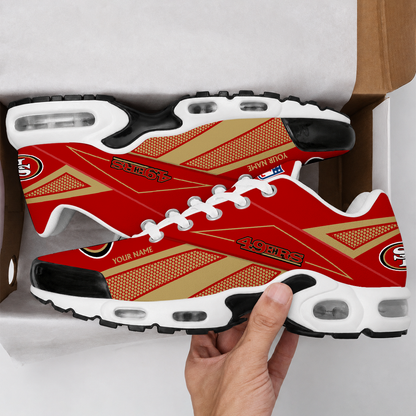 LIMITED EDITION - NEW CUSTOMIZED NFL11 SF49 SAN FRANCISCO 49ERS AIR MAX PLUS SNEAKERS