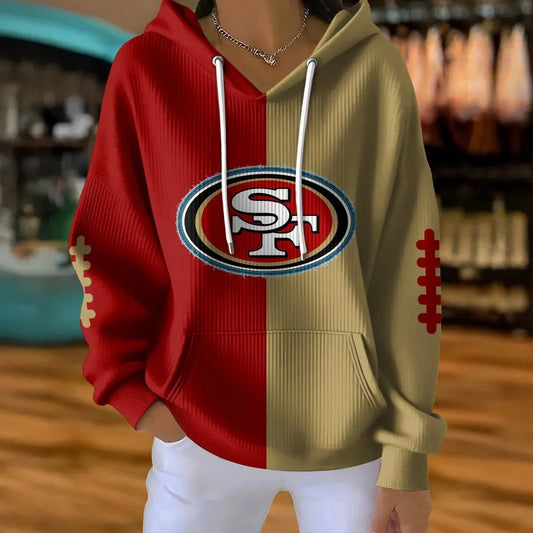 VIRAL EDITION - NEW CUSTOMIZED NFL11 SF49 SAN FRANCISCO 49ERS RIBBED HOODIE & SWEATSHIRT