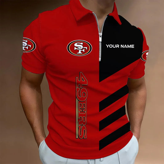 HOT DEAL - NEW CUSTOMIZED NFL11 SF49 SAN FRANCISCO 49ERS T-SHIRT, POLO SHIRT, ZIP POLO SHIRT, SWEATSHIRT, HOODIE & ZIP HOODIE
