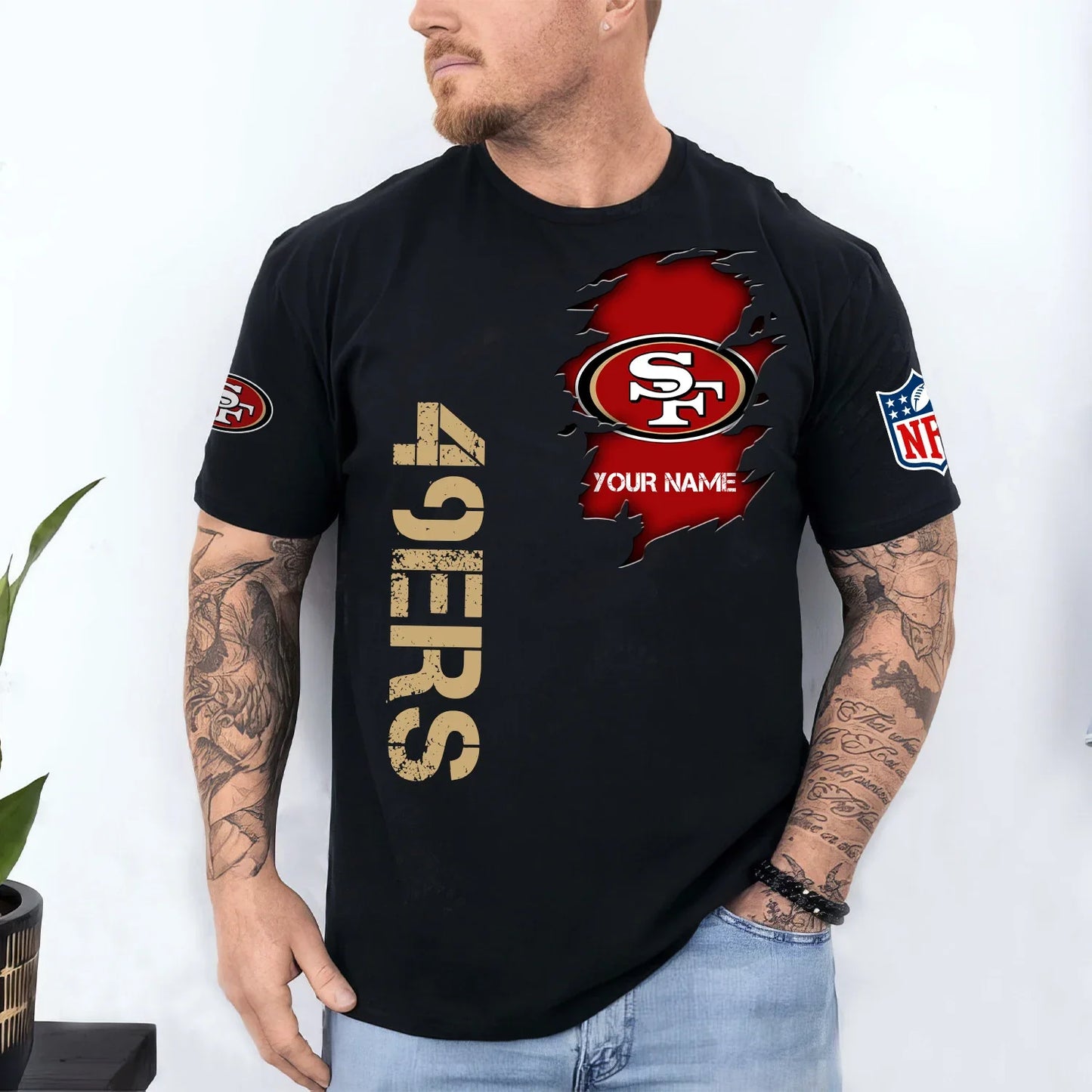 VIRAL EDITION - NEW CUSTOMIZED NFL11 SF49 SAN FRANCISCO 49ERS T-SHIRT, POLO SHIRT, ZIP POLO SHIRT, SWEATSHIRT, HOODIE & ZIP HOODIE