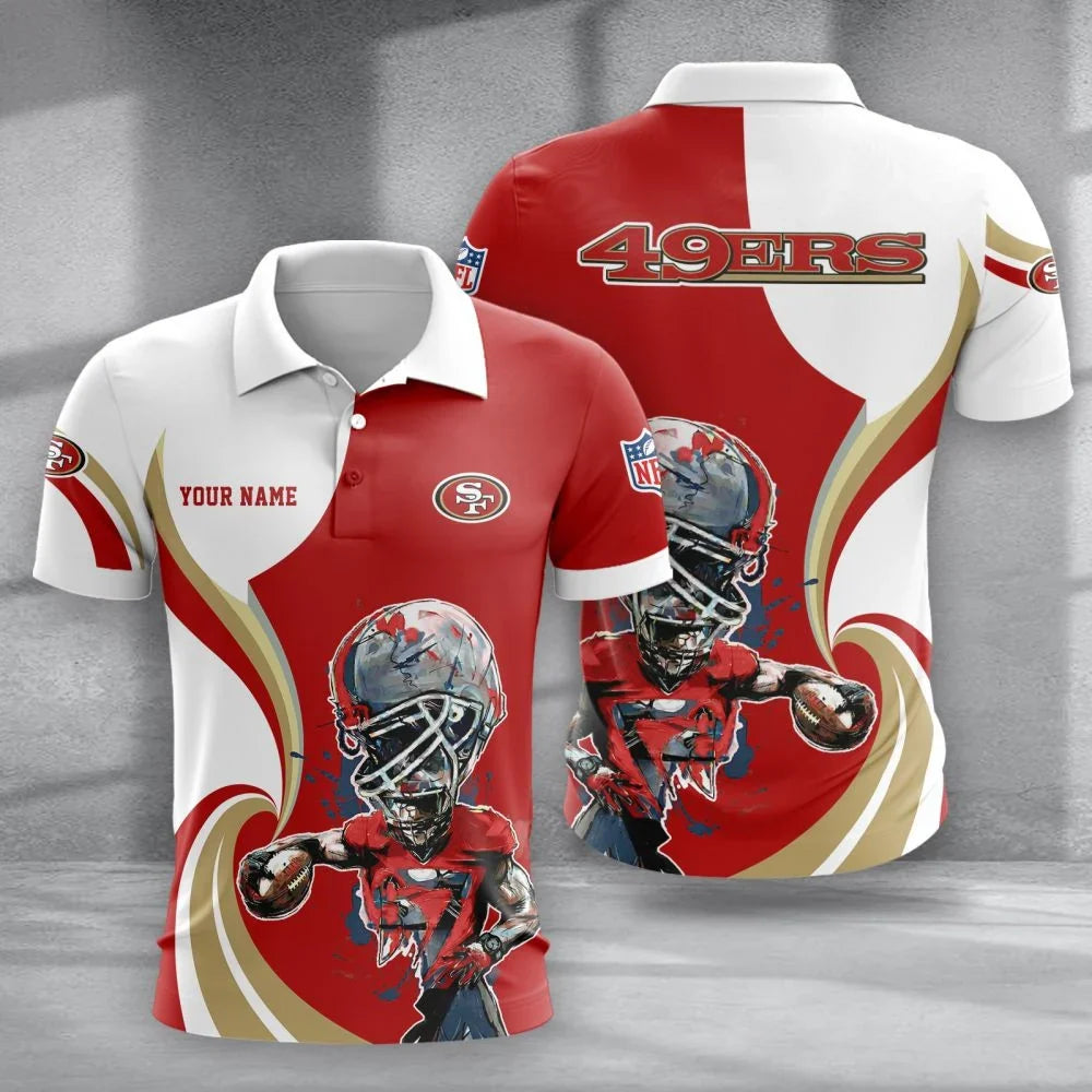 SPECIAL EDITION - NEW CUSTOMIZED NFL11 SF49 SAN FRANCISCO 49ERS T-SHIRT, POLO SHIRT, ZIP POLO SHIRT, SWEATSHIRT, HOODIE & ZIP HOODIE