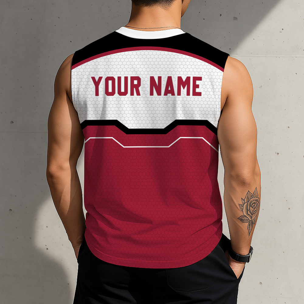 SPECIAL EDITION - NEW CUSTOMIZED NCAA FBS12 AKR ARKANSAS RAZORBACKS MEN'S GYM SHIRT