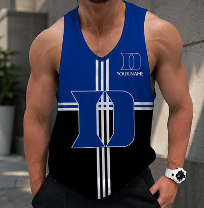 SPECIAL EDTION - NEW CUSTOMIZED NCAA MAM12 DLD DUKE BLUE DEVILS STRAPPY UNISEX TANK TOP