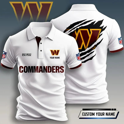 FLASH SALE - NEW CUSTOMIZED NFL12 WTC WASHINGTON COMMANDERS T-SHIRT, POLO SHIRT, ZIP POLO SHIRT, HOODIE, ZIP HOODIE & SWEATSHIRT