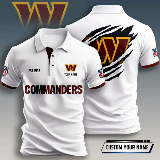 FLASH SALE - NEW CUSTOMIZED NFL12 WTC WASHINGTON COMMANDERS T-SHIRT, POLO SHIRT, ZIP POLO SHIRT, HOODIE, ZIP HOODIE & SWEATSHIRT