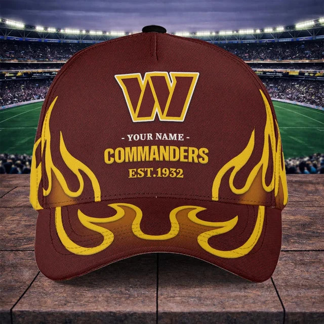 VIRAL EDITION - NEW CUSTOMIZED NFL12 WTC WASHINGTON COMMANDERS CLASSIC CAP
