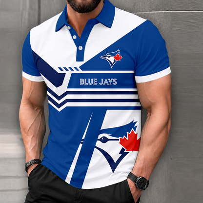 LIMITED EDITION - NEW CUSTOMIZED MLB12 TBJ TORONTO BLUE JAYS POLO SHIRT, ZIP POLO SHIRT & T-SHIRTS