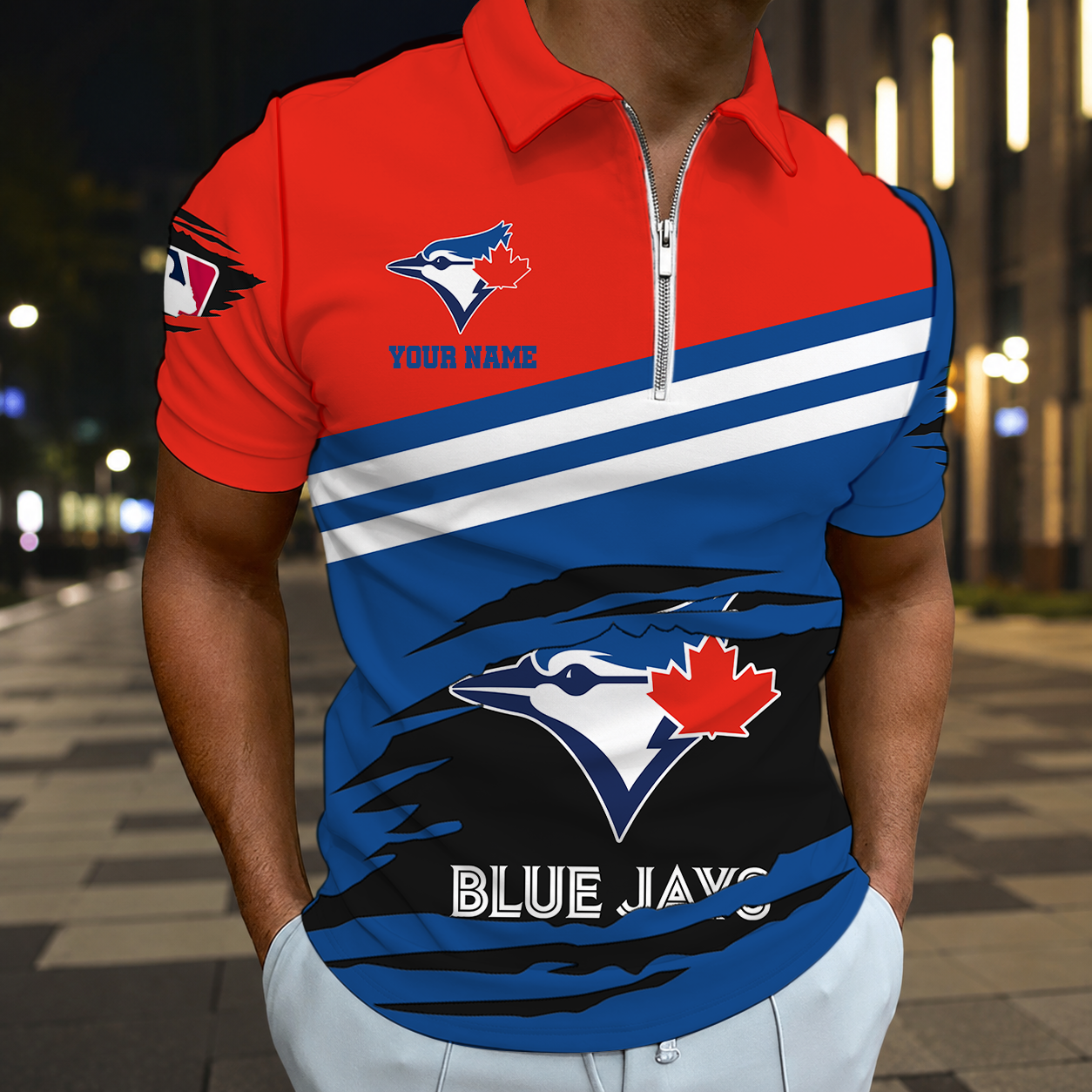 HOT DEAL - NEW CUSTOMIZED MLB12 TBJ TORONTO BLUE JAYS T-SHIRT, POLO SHIRT, ZIP POLO SHIRT, SWEATSHIRT, HOODIE & ZIP HOODIE