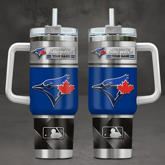 LIMITED EDITION - NEW CUSTOMIZED MLB12 TBJ TORONTO BLUE JAYS TUMBLER CUP