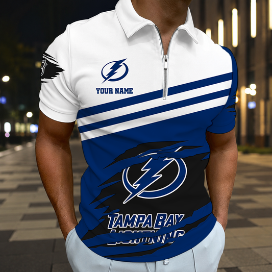 VIRAL EDITION - NEW CUSTOMIZED NHL12 TPL TAMPA BAY LIGHTNING T-SHIRT, POLO SHIRT, ZIP POLO SHIRT, SWEATSHIRT, HOODIE & ZIP HOODIE
